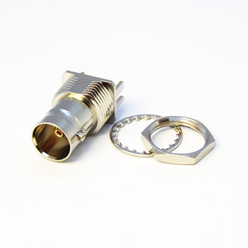 PCB Edge Mounting BNC Connector (for 2.4mm PCB thickness)
