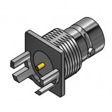 C-SX-093 - Edge Mounted PCB Mini BNC Bulkhead Socket