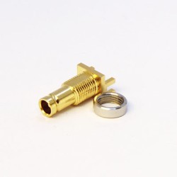 C-SX-098G - PCB Edge Mounting 1.0 / 2.3 Bulkhead Connector