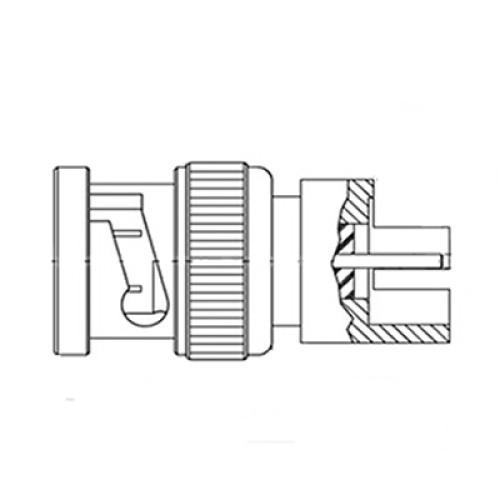 C-SX-102 - PCB Edge Mounted BNC Plug