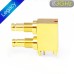 C-SX-115G - Dual Port Right Angled DIN 1.0/2.3 Bulkhead Connector