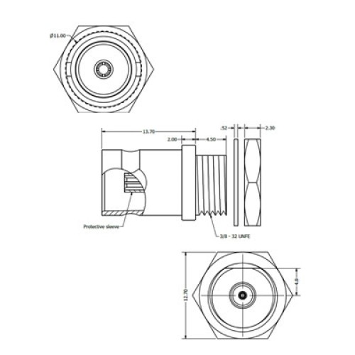 C-SX-124 - BNC Female to MCX Female Adaptor