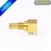 C-SX-125 - Right Angle DIN 1.0/2.3 Bulkhead Connector