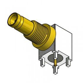 C-SX-135 - Right Angle DIN 1.0/2.3 Bulkhead Connector