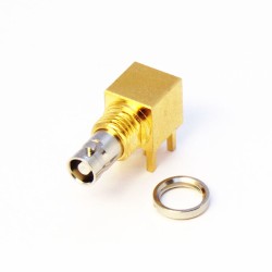 C-SX-142 - Right Angle Bulkhead Micro BNC Connector