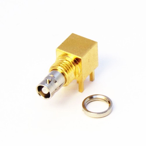 C-SX-142 - Right Angle Bulkhead Micro BNC Connector