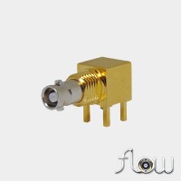 C-SX-142NGRZR2 - Right Angle Bulkhead Micro BNC Connector