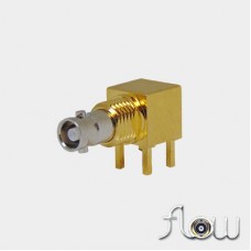 C-SX-142NGRZR2 - Right Angle Bulkhead Micro BNC Connector