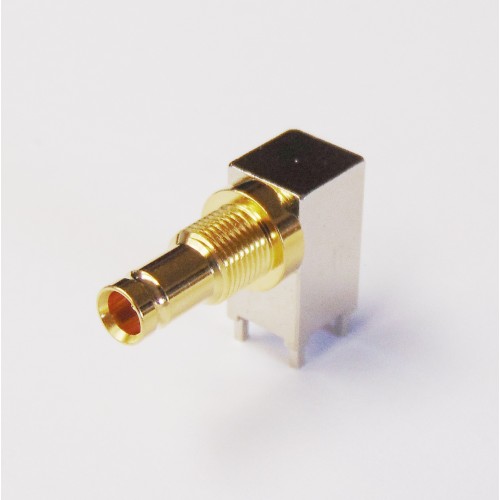 C-SX-149 - Right Angle DIN 1.0/2.3 Bulkhead Connector (Long Body)