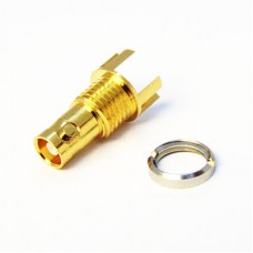 C-SX-176 - Edge Mounted Micro BNC Bulkhead Socket 