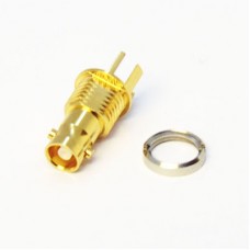 C-SX-177 - Edge Mounted Micro BNC Bulkhead Socket 