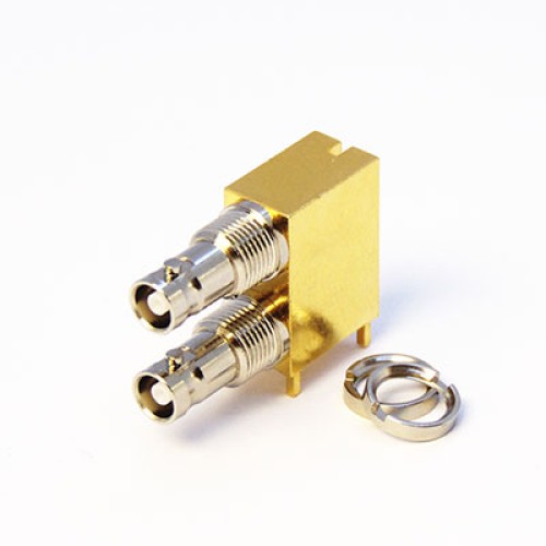 C-SX-183 - Dual Port Right Angle Micro BNC Connector