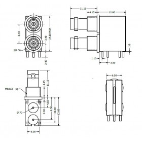 C-SX-207 - Dual Port Micro BNC Connector