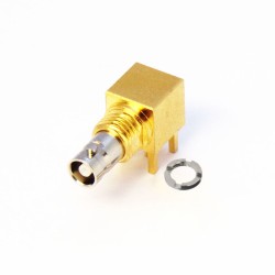 C-SX-210 - Right Angle Bulkhead Micro BNC Connector