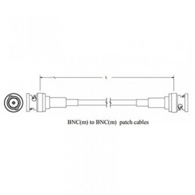 6GHz BNC (m) to BNC (m) Coaxial Cable Assembly - RG59 Cable