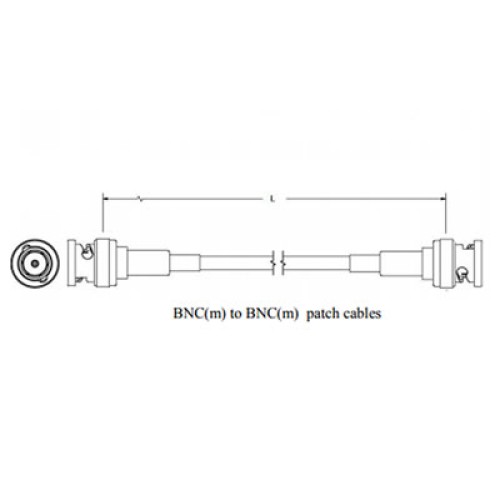 6GHz BNC (m) to BNC (m) Coaxial Cable Assembly - Belden 1694A Cable