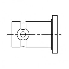 BNC Outer Rear Mounted Bulkhead Connector Body With Screws