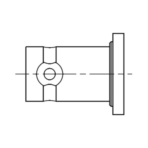 71X-0044-33 - BNC Outer Rear Mounted Bulkhead Connector Body With Screws