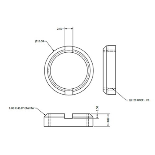 71X-0046-00 - Nylon Circular BNC Nut