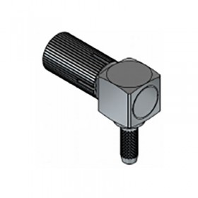 XGT-8016-NGAF - DIN 1.0 / 2.3 Right Angled Screw On Cable Mounted Plug