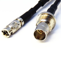 3GHz BNC Bulkhead (f) to Micro BNC (m) Coaxial Cable Assembly - Belden 1855A Cable