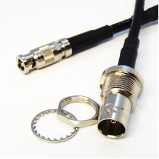 12GHz BNC Bulkhead (f) to Micro BNC (m) Coaxial Cable Assembly - Belden 4694R Cable