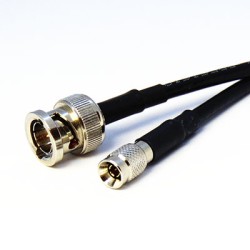 6GHz DIN 1.0/2.3 (m) to BNC (m) Coaxial Cable Assembly - RG59 Cable
