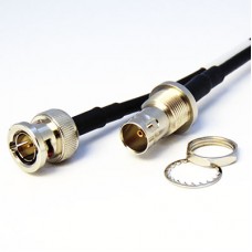 12GHz BNC (m) to BNC Bulkhead (f) Coaxial Cable Assembly - Belden 4855R Cable