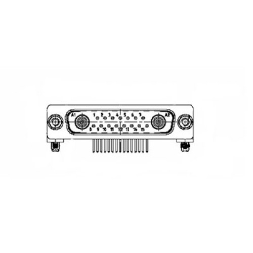 C-SD-196 - Mixed Layout D Subminiature Right Angle Connector 