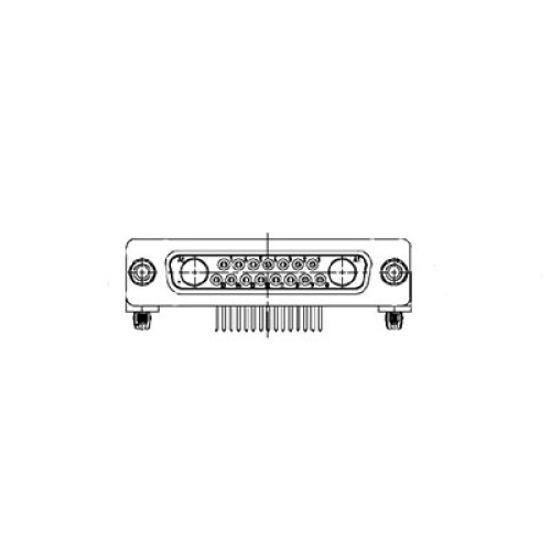 C-SD-272 - Mixed Layout D Subminiature Right Angle Connector 