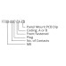 CC08-XXP-FX-PB - M8 Front Fastening Plug (A and B Code)