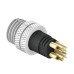 CC08-XXP-X-MM - M8 Plug for Over-moulded Cables (A and B Code)