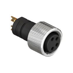 CC08-XXS-X-MM - M8 Socket for Over-moulded Cables (A and B Code)