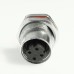 CC12-XXS-FD07-PBSX - M12 Front Fastening Shielded Die Cast Socket (D Code)