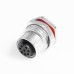 CC12-XXS-FA07-PBSX - M12 Front Fastening Shielded Die Cast Socket (A Code)