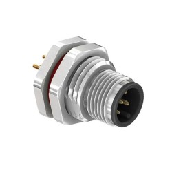 CC12-XXP-FX-PBX - M12 Front Fastening Plug (A and D Code)