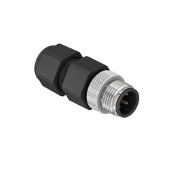CC12-XXP-X-AS - M12 Cable Mounted Plug (A Code)