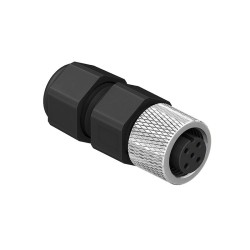 CC12-XXS-X-AS - M12 Cable Mounted Socket (A Code)