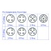 CC12R-XXP-FX-PB - M12 Right Angle Plug (A and D Code)