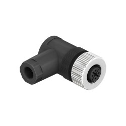CC12R-XXS-X-AE4 - M12 Cable Mounted Right Angle Socket (A.B and D Code)
