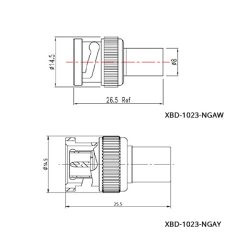 XBD-1023-NGXX - BNC Terminator Plug