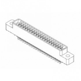 Card Edge Header 2.54mm [.100"] Contact Centres, 10.95mm [.431"] Insulator Height