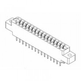 Card Edge Header 3.96mm [.156"] Contact Centres, 15.49mm [.610"] Insulator Height
