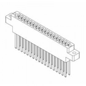 Card Edge Header 3.96mm [.156"] Contact Centres, 18.29mm [.720"] Insulator Height