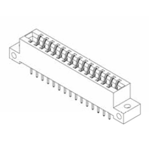 Card Edge Header 3.96mm [.156"] Contact Centres, 15.49mm [.610"] Insulator Height