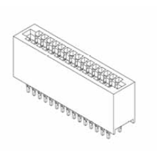 Card Edge Header 2.54mm [.100"] Contact Centres, 13.97mm [.550"] or 15.49mm [.610"] Insulator Height