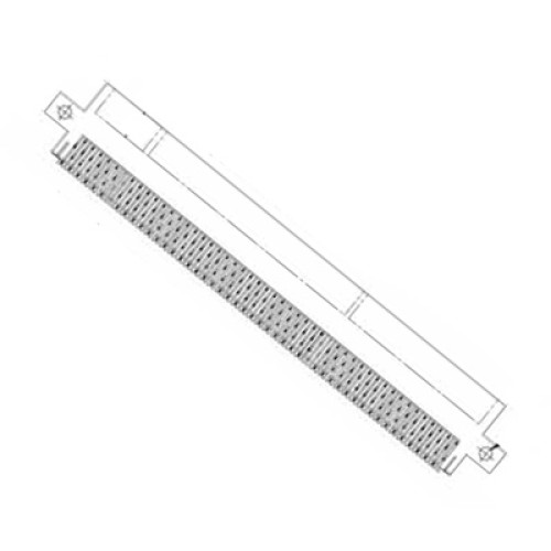 Card Edge Header 1.27mm [.050"] Contact Centres, 23.24 [.915"] Insulator Height