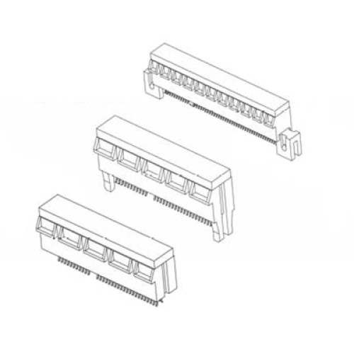 Card Edge Header 1.00mm [.039"] Contact Centres, PCI Express