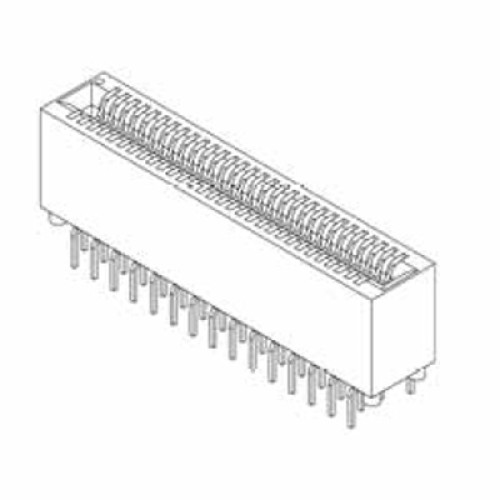 Card Edge Header 1.27mm [.050"] Contact Centres, 12.40 [.488"] Insulator Height