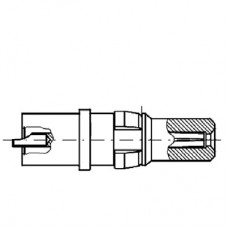 High Voltage Straight Plug Contact 